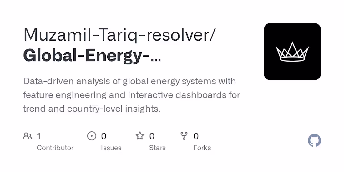 Cover image for Global Energy Consumption Analysis Project