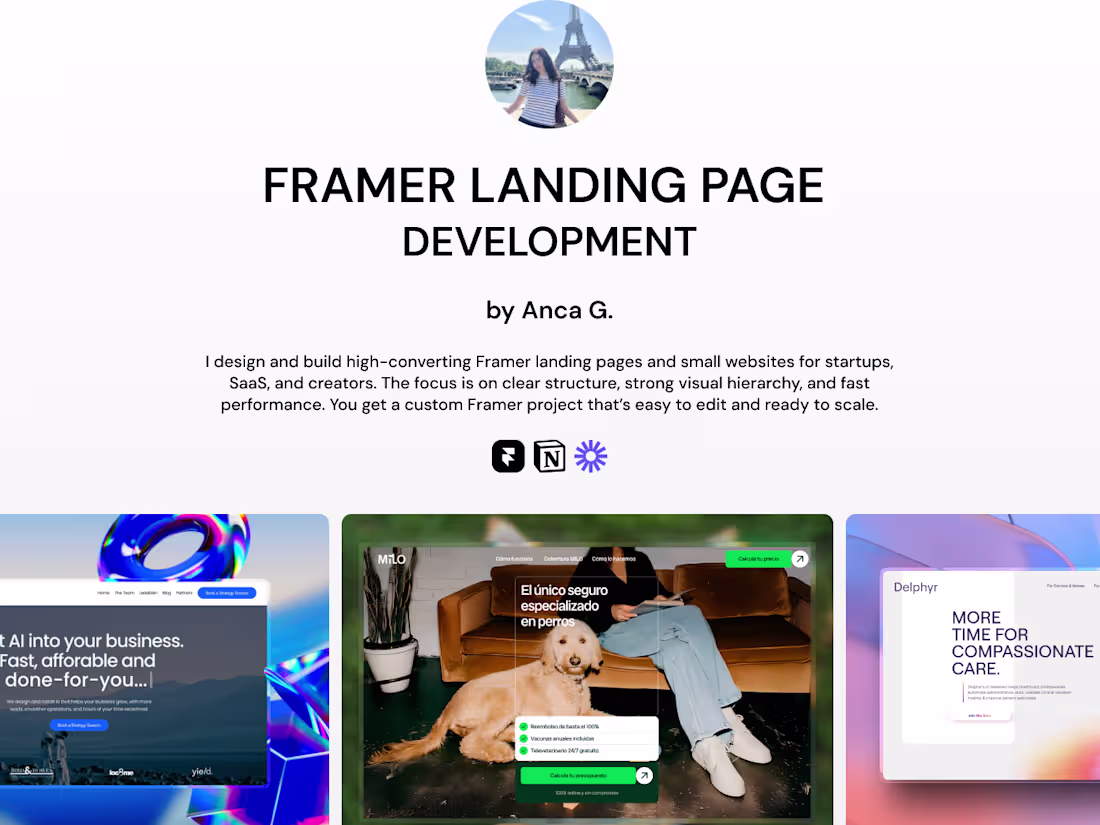 Cover image for Framer Development — From Figma to Live Website