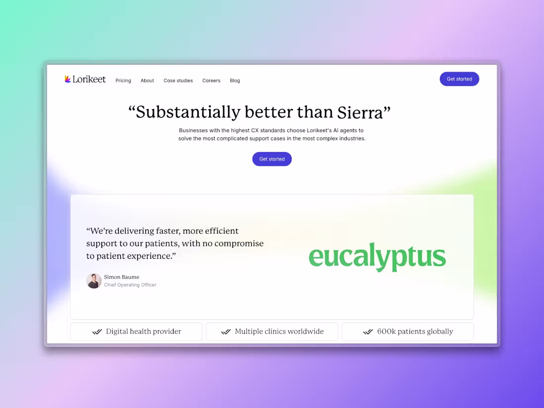 Cover image for Lorikeet: Marketing site for an AI customer concierge