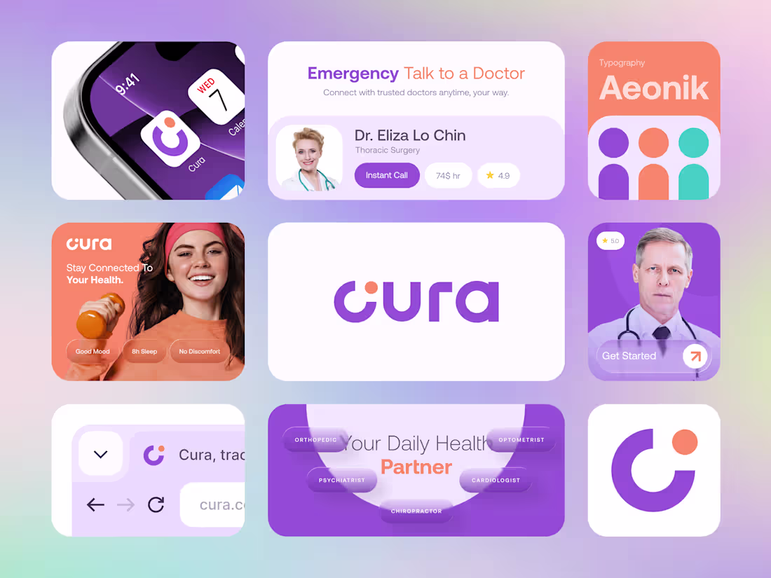 Cover image for AI Healthcare Logo Design / Telemedicine Logo