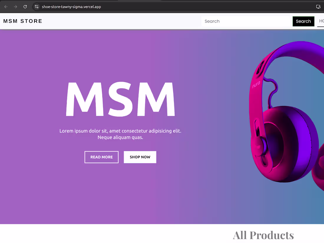 Cover image for Ecommerce Web-App