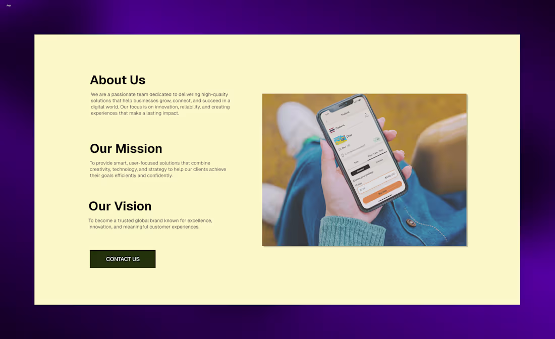 Cover image for Exploring about us section.
Focused on