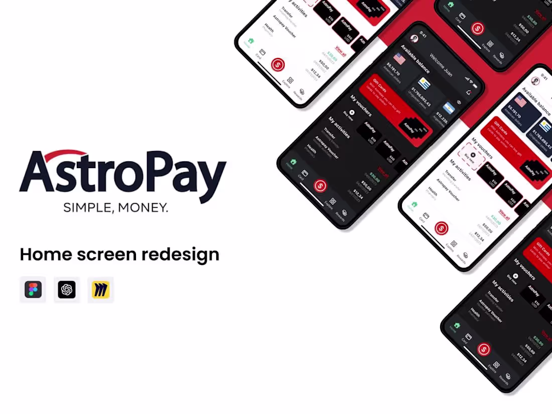 Cover image for AstroPay: Redesigning the Home Screen