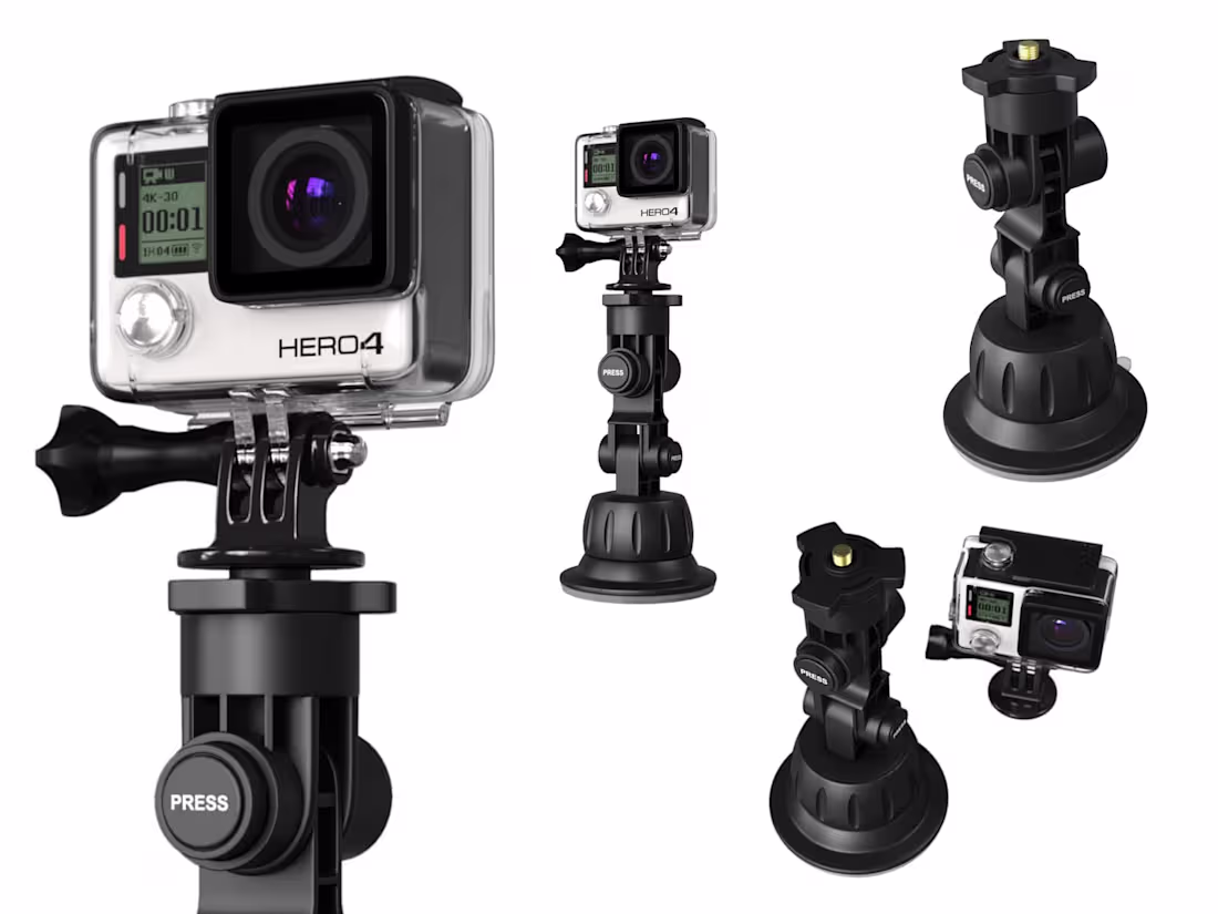 Cover image for GoPro Holder - High-Detail Product Render for Tech & Accessories