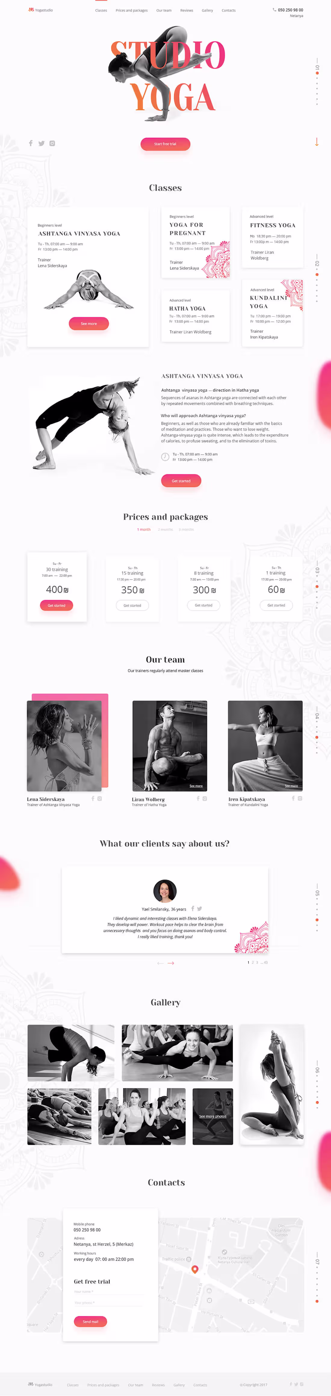 Cover image for Yoga Studio Web Design