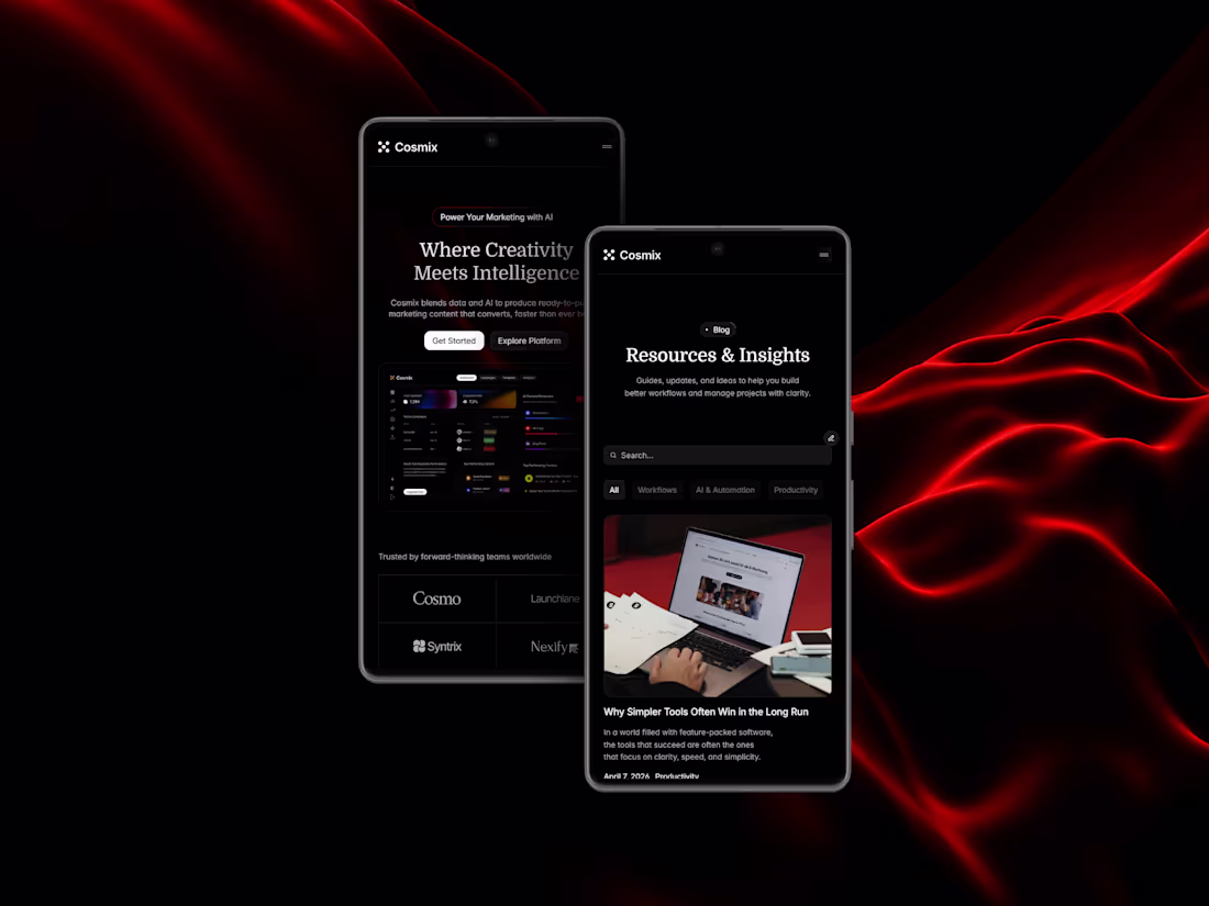 Cover image for A landing page design made