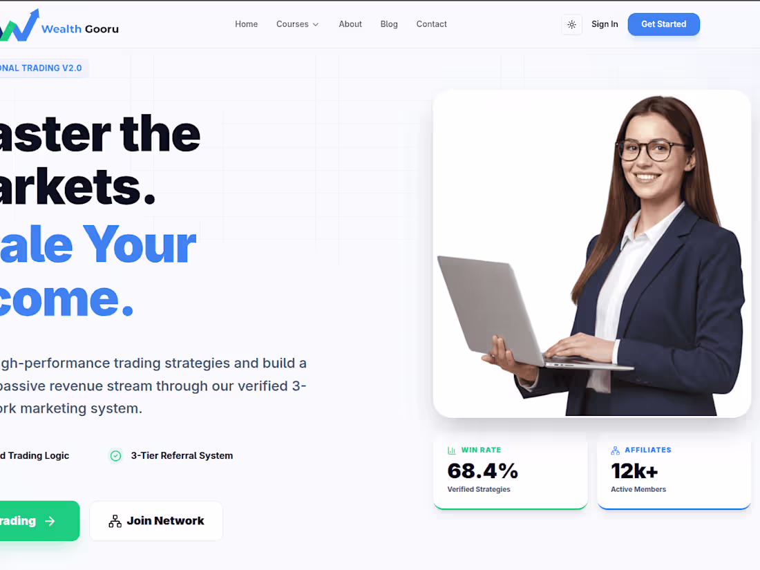 Cover image for Algorithmic Trading System & Network Marketing Design