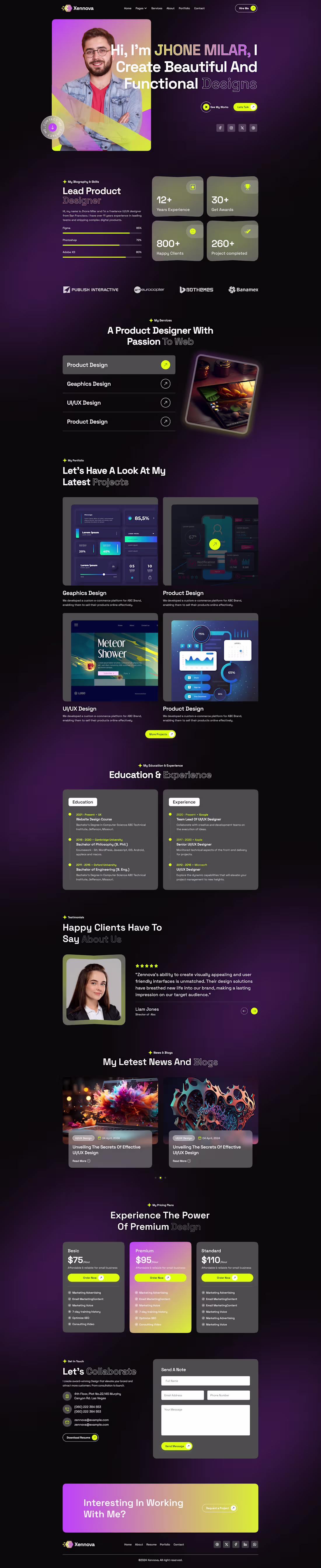 Cover image for Portfolio UI Design