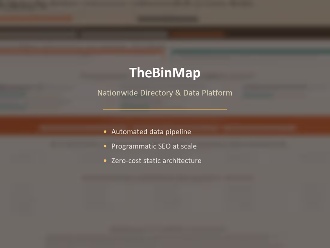 Cover image for TheBinMap is a 528-page nationwide