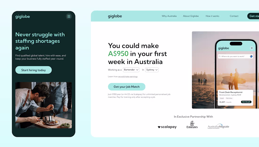 Cover image for Giglobe is a cross-border job