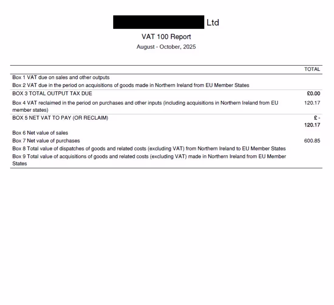 Cover image for UK MTD VAT Return — HMRC Accepted