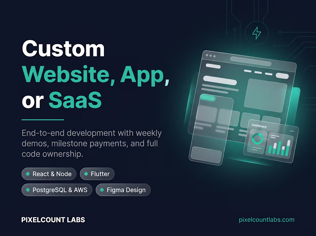 Cover image for Custom Website, App, or SaaS — Built From Scratch