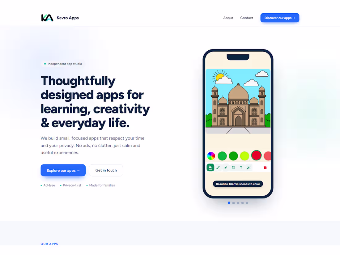 Cover image for Kevro Apps is a responsive