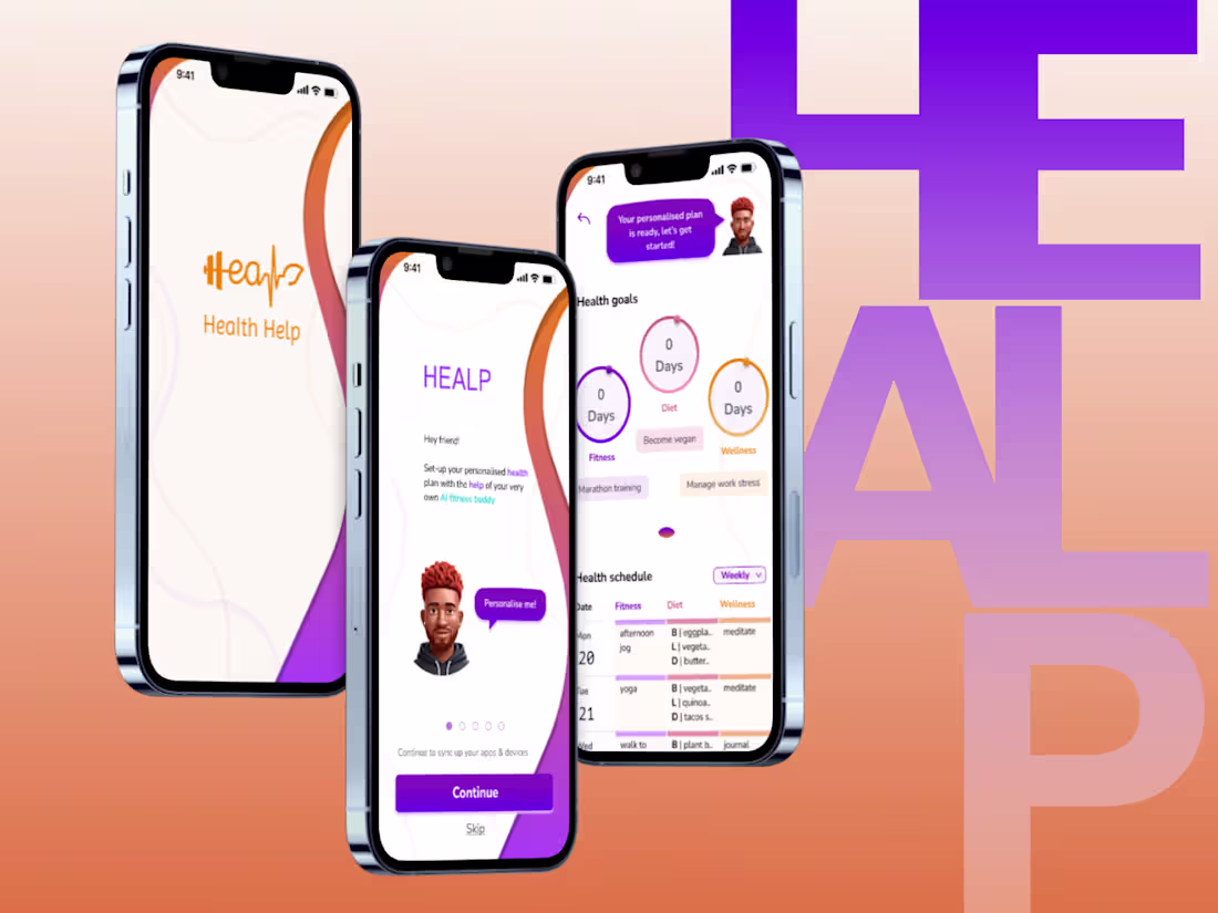 Cover image for HEALP: The Gen Beta Wellness App