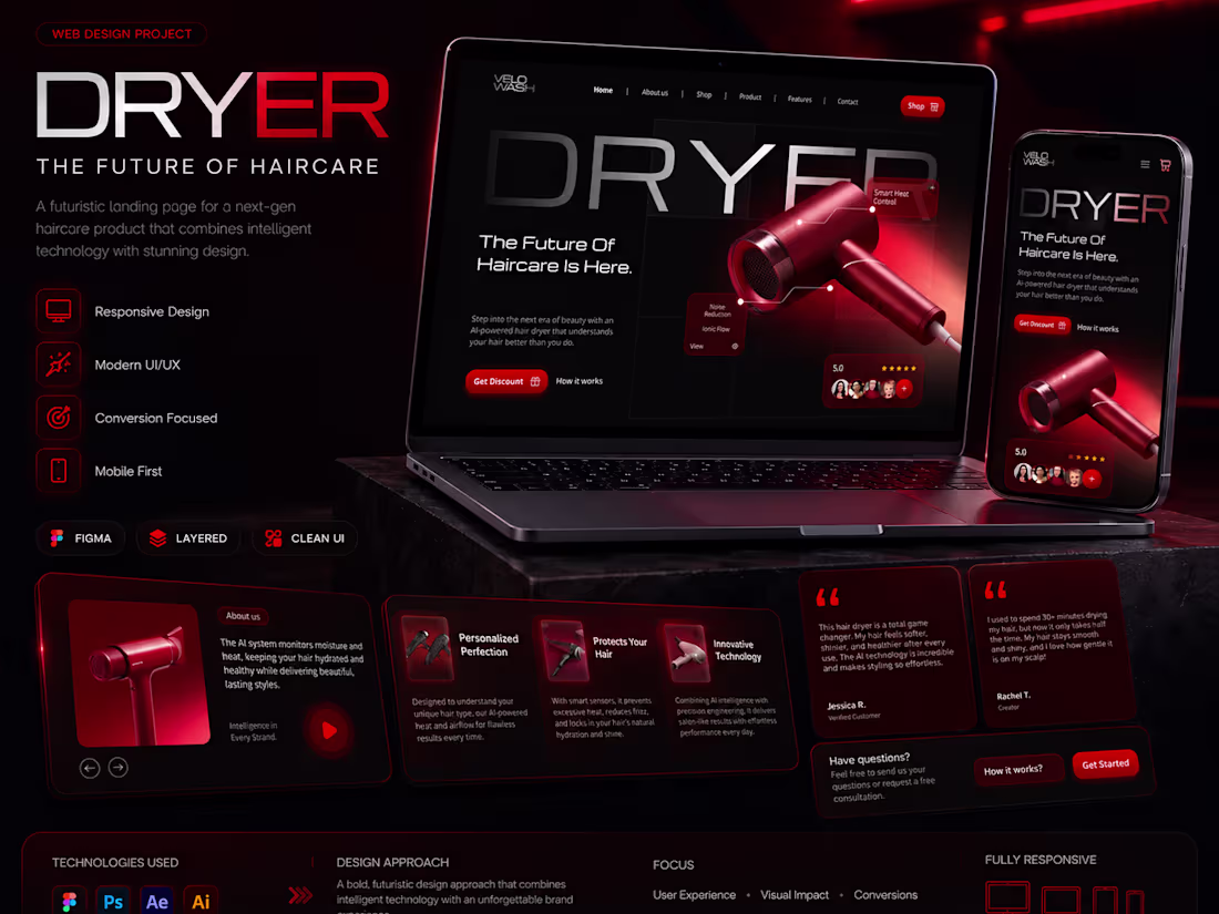 Cover image for Framer-based landing page designed for