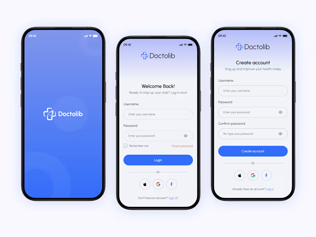 Cover image for Login Page - Doctor Application