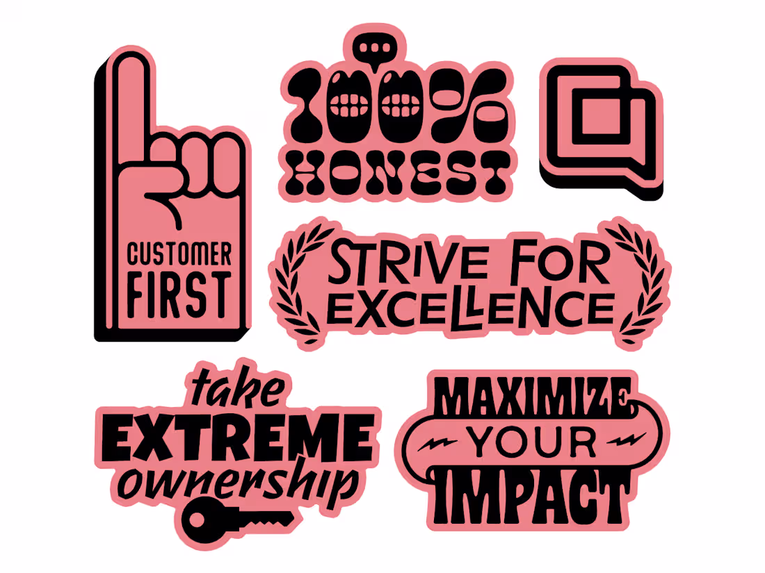 Cover image for Gorgias company values sticker sheet