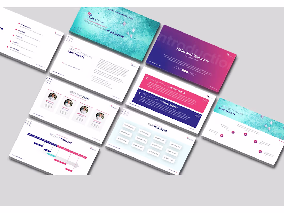 Cover image for PPT Design - Pitch Deck Presentation - Marketing Presentation