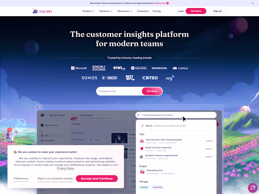 Cover image for Leading brands use HeyMarvin to