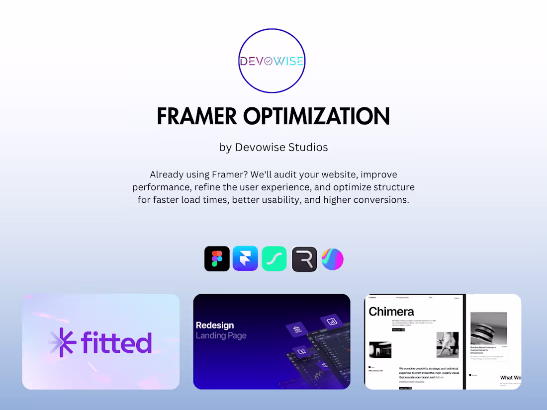 Cover image for  Framer Website — Design + Build, Multi-Page