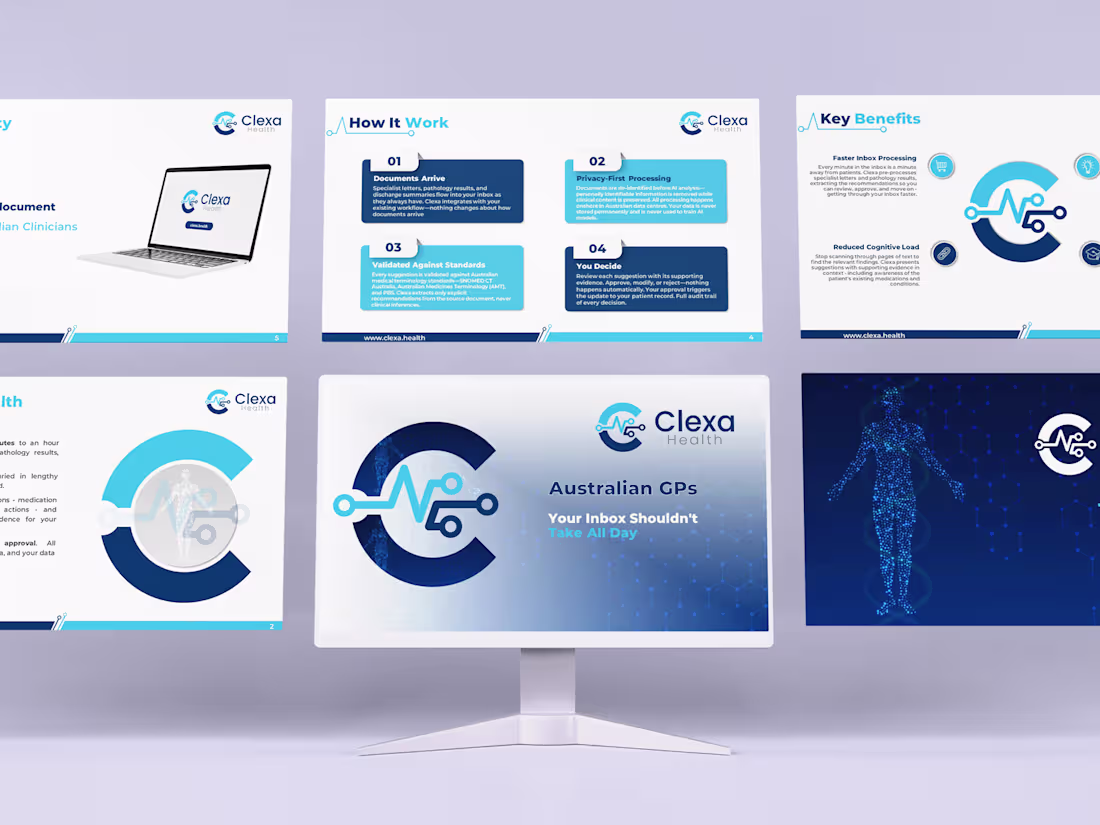 Cover image for Presentation design for health company