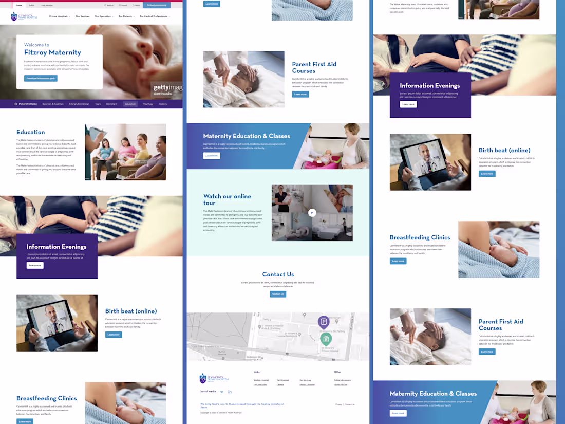 Cover image for St Vincent's hospital - Web Application