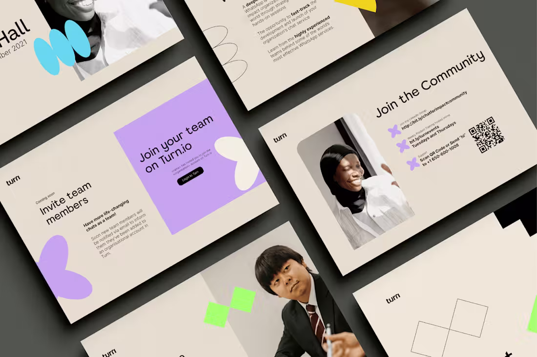 Cover image for Brand identity and Template design for Saas company Turn.io