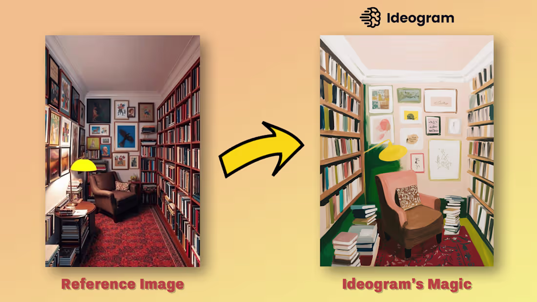 Cover image for Photo → Illustration using Ideogram’s style paint gesture. L...