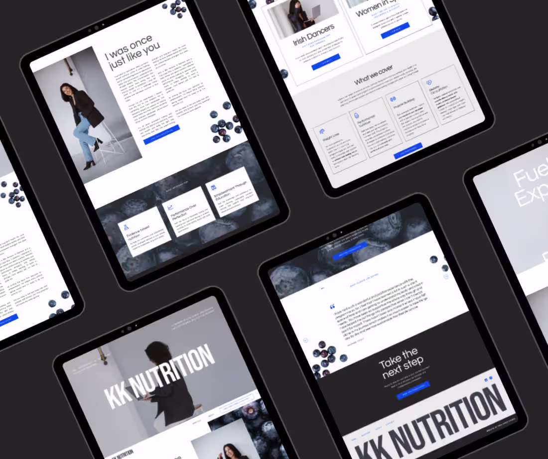 Cover image for Bold Nutritionist Brand & Web Design