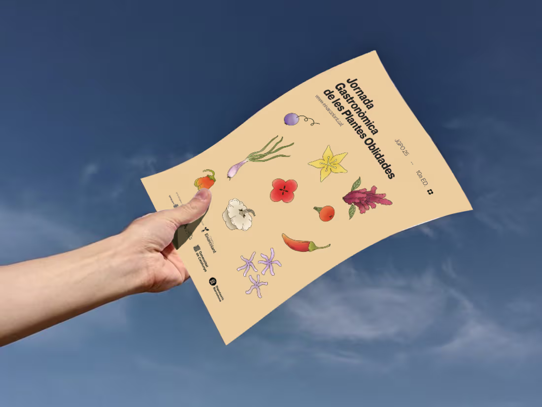 Cover image for Flyer Design- Jornada Gastronómica de les plantes Oblidades 