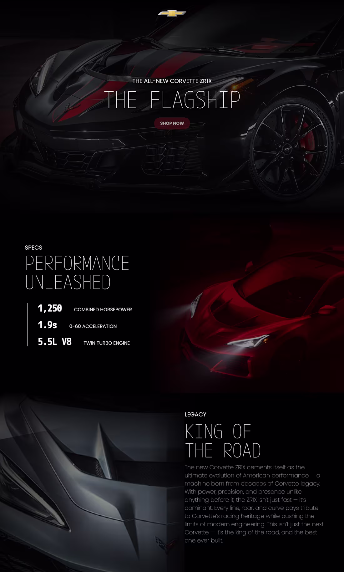 Cover image for What if the Corvette had a new homepage?