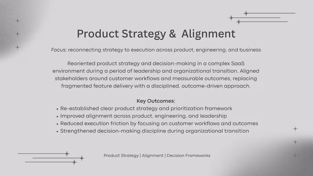Cover image for Product Strategy & Alignment