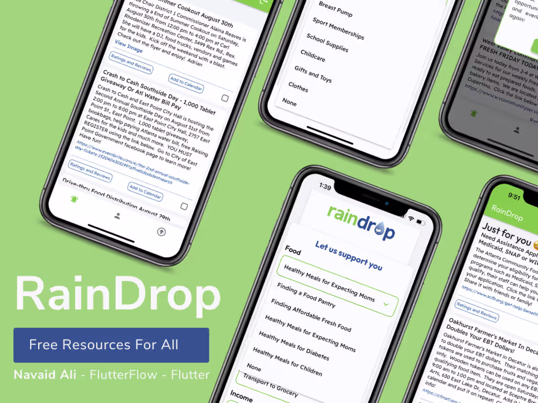 Cover image for Get RaindDrop - FlutterFlow 