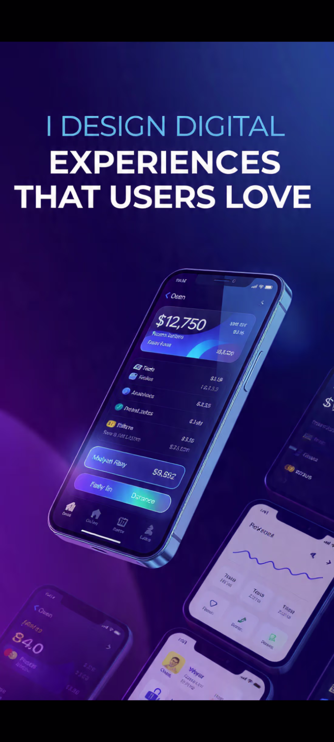 Cover image for 3d animated design UI UX brand design 