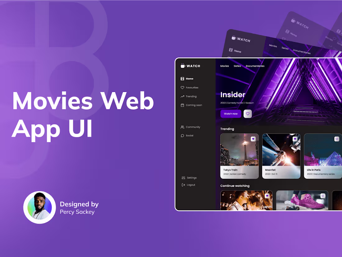 Cover image for Movie UI Design