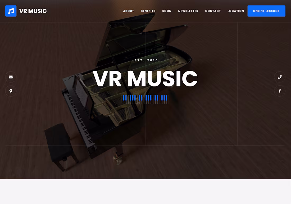 Cover image for Music Teacher Webflow Site