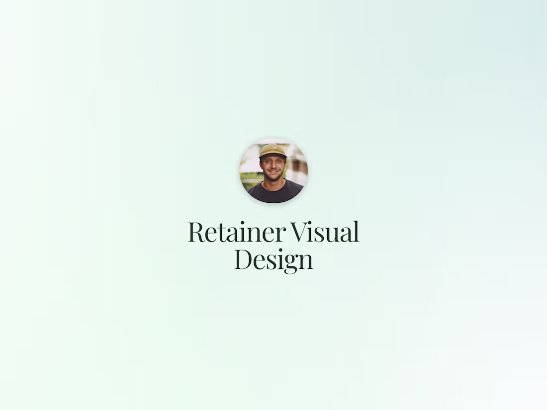 Cover image for Retainer Visual Design
