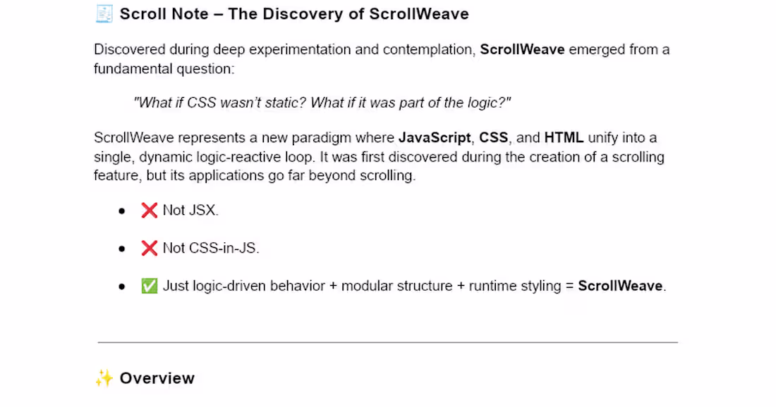 Cover image for ScrollWeave 