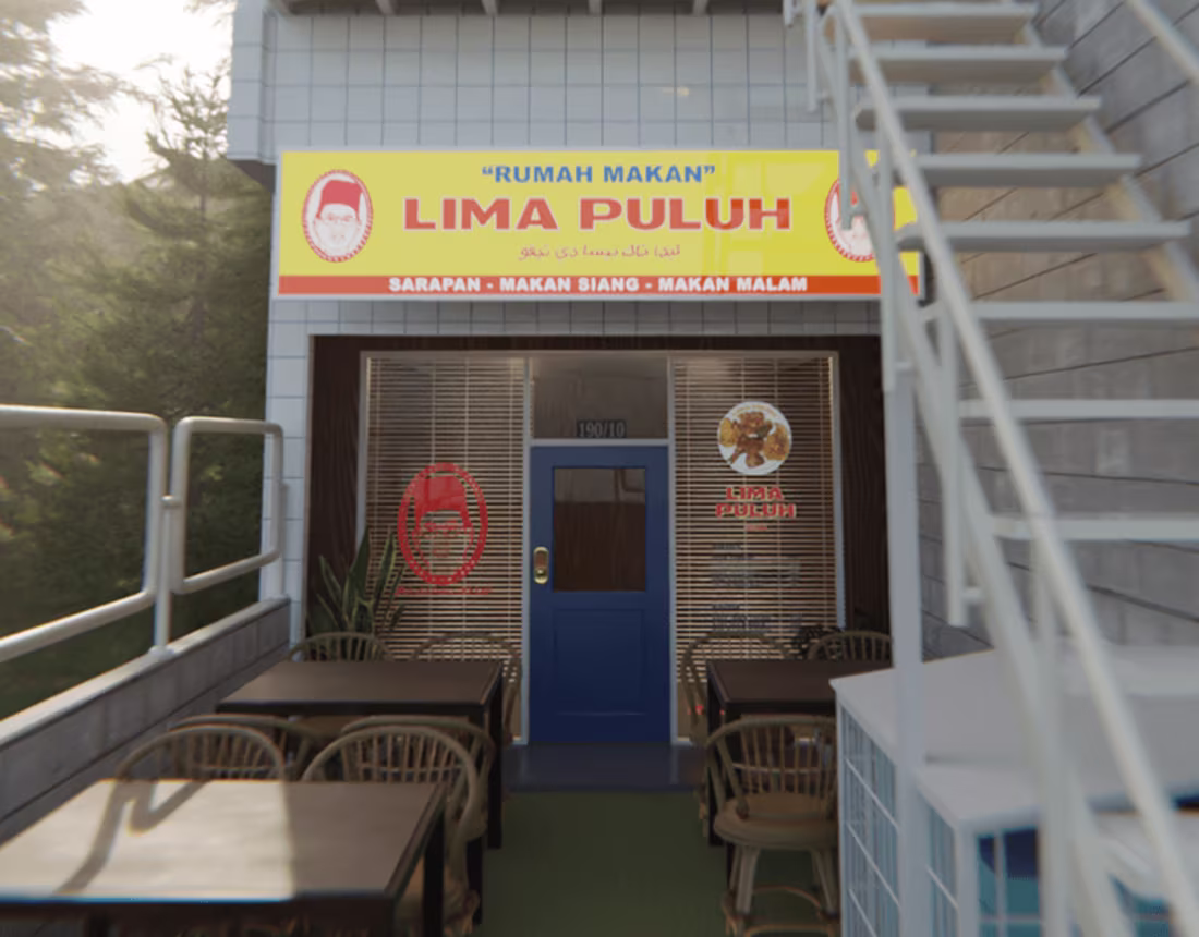 Cover image for 3D Social Media Content for Rumah Makan Lima Puluh :: Behance
