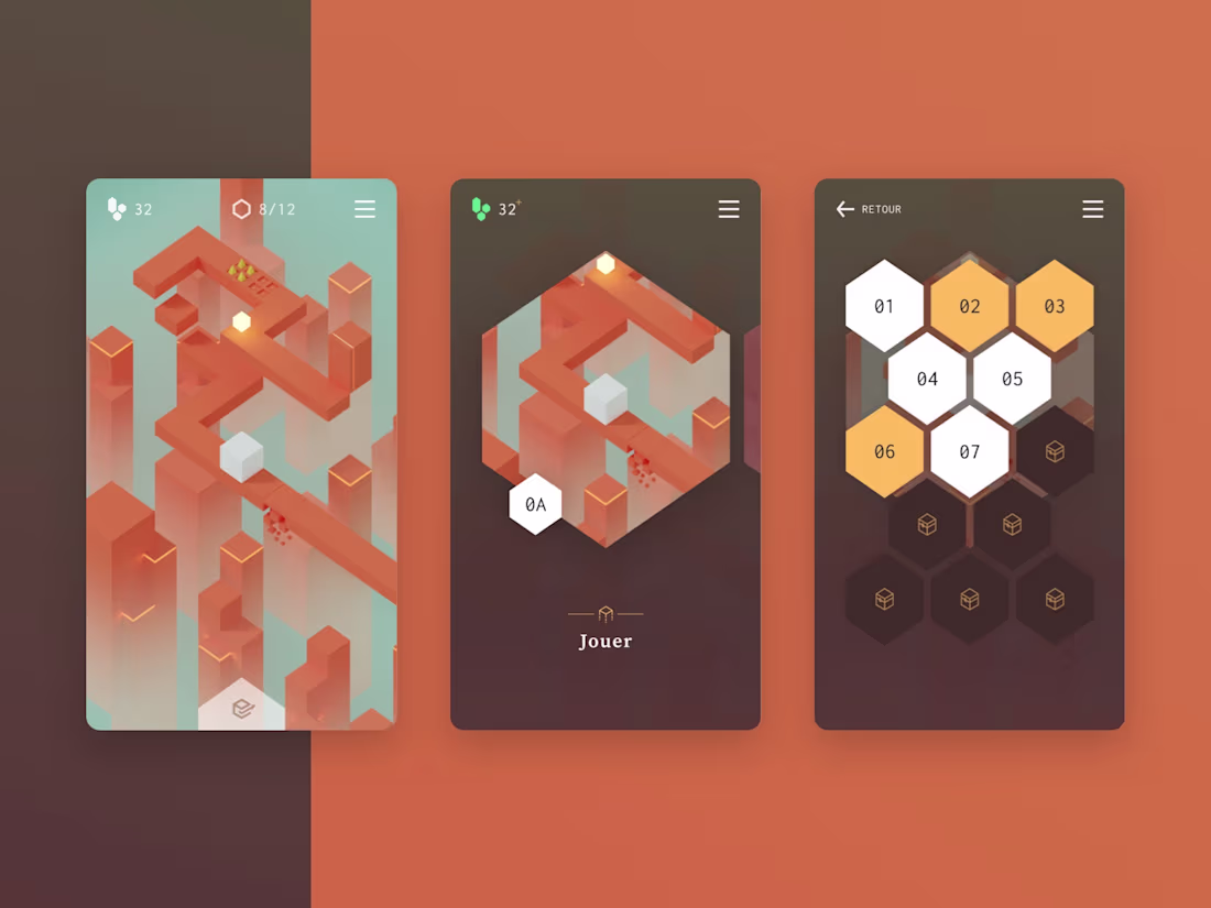 Cover image for Cube Journey - Isometric Game Interface & 3D