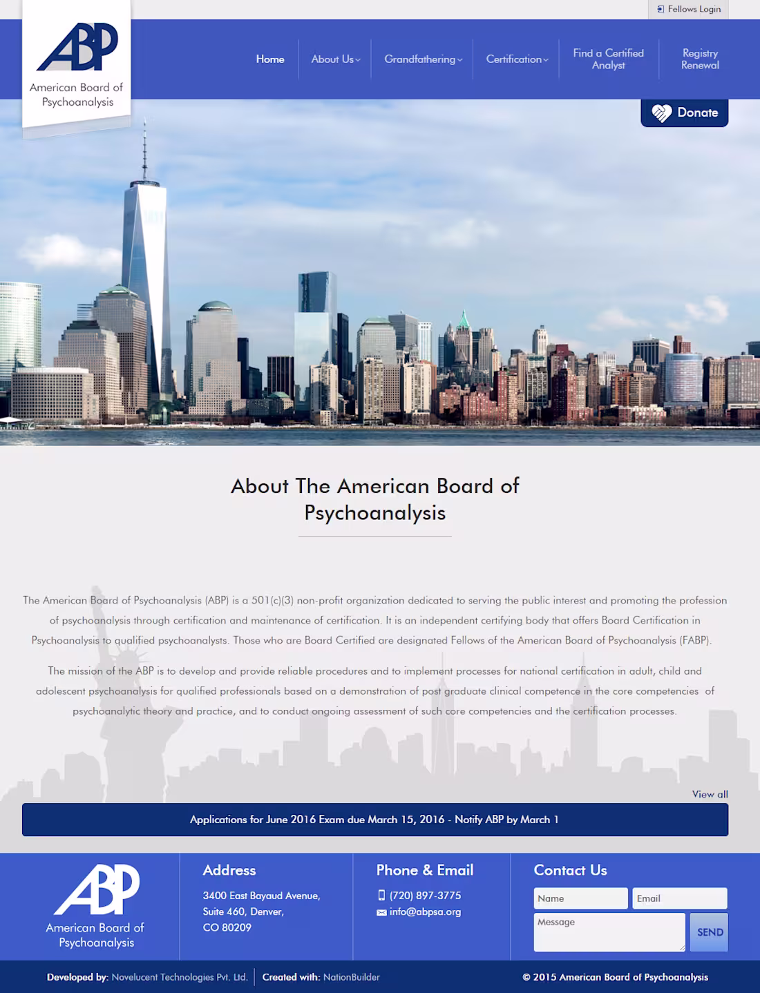 Cover image for NationBuilder site built for a