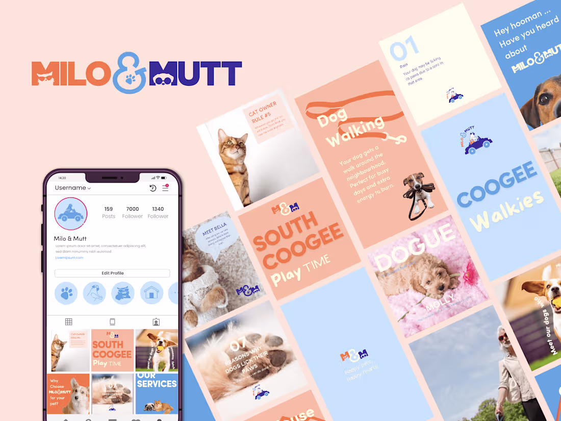 Cover image for MIlo & Mutt Brand Design