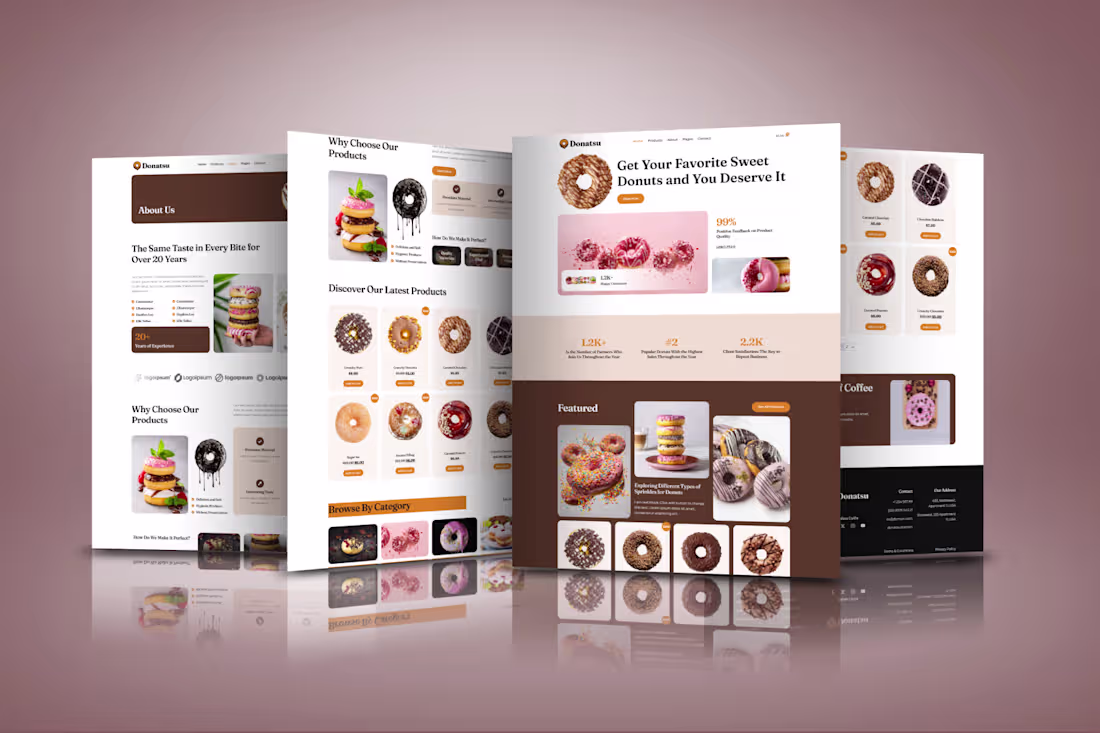 Cover image for Food & Bakery Wordpress Website Design