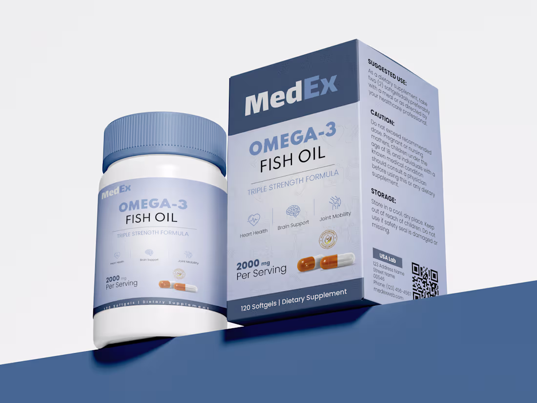 Cover image for Premium Supplement Packaging Design
Designed a
