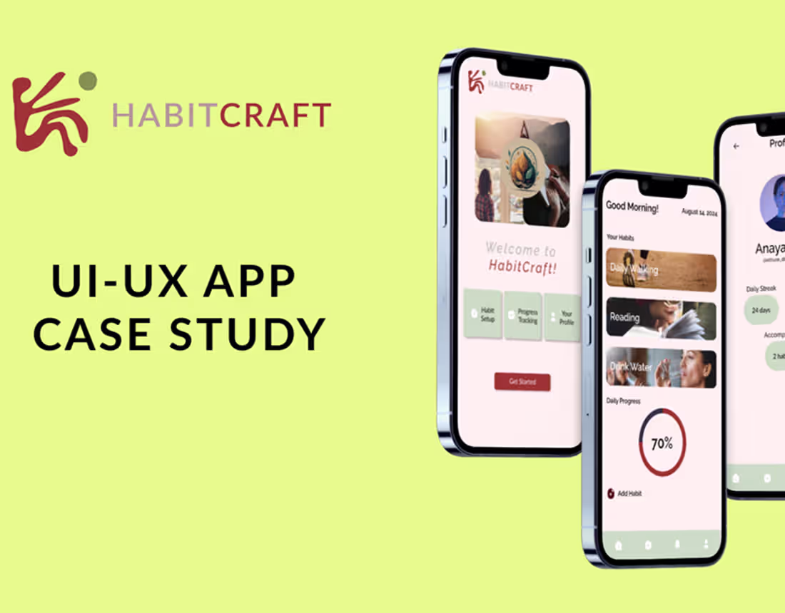 Cover image for HabitCraft - UI UX Case Study :: Behance