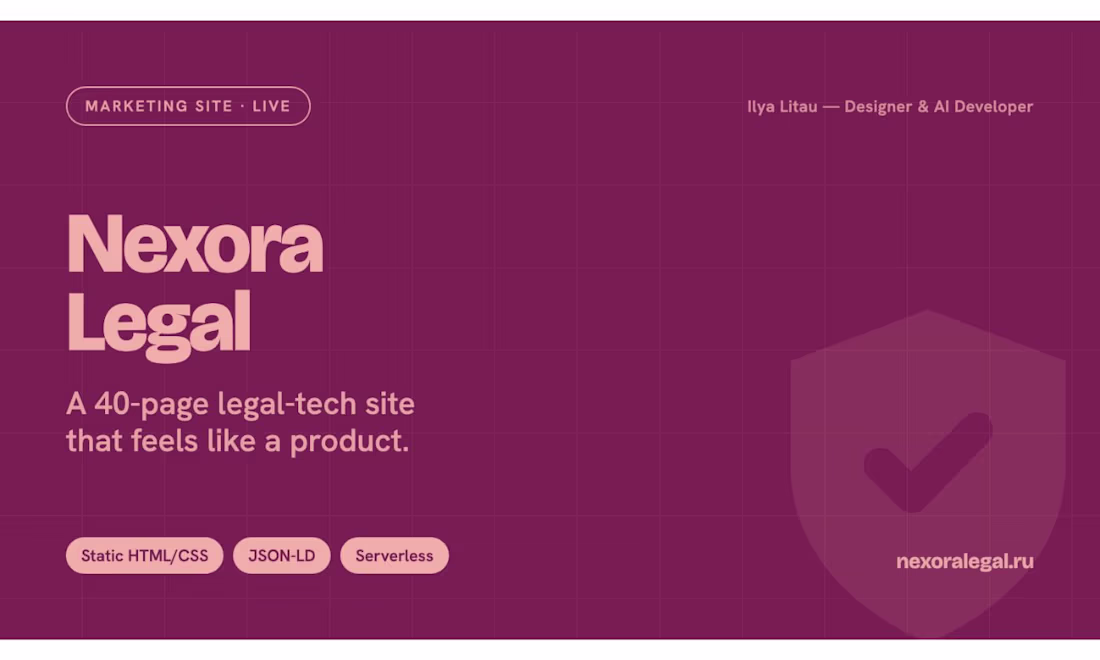 Cover image for Nexora Legal — a 40-page