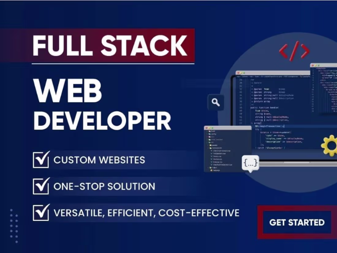 Cover image for your full stack web developer in PHP laravel, HTML, CSS