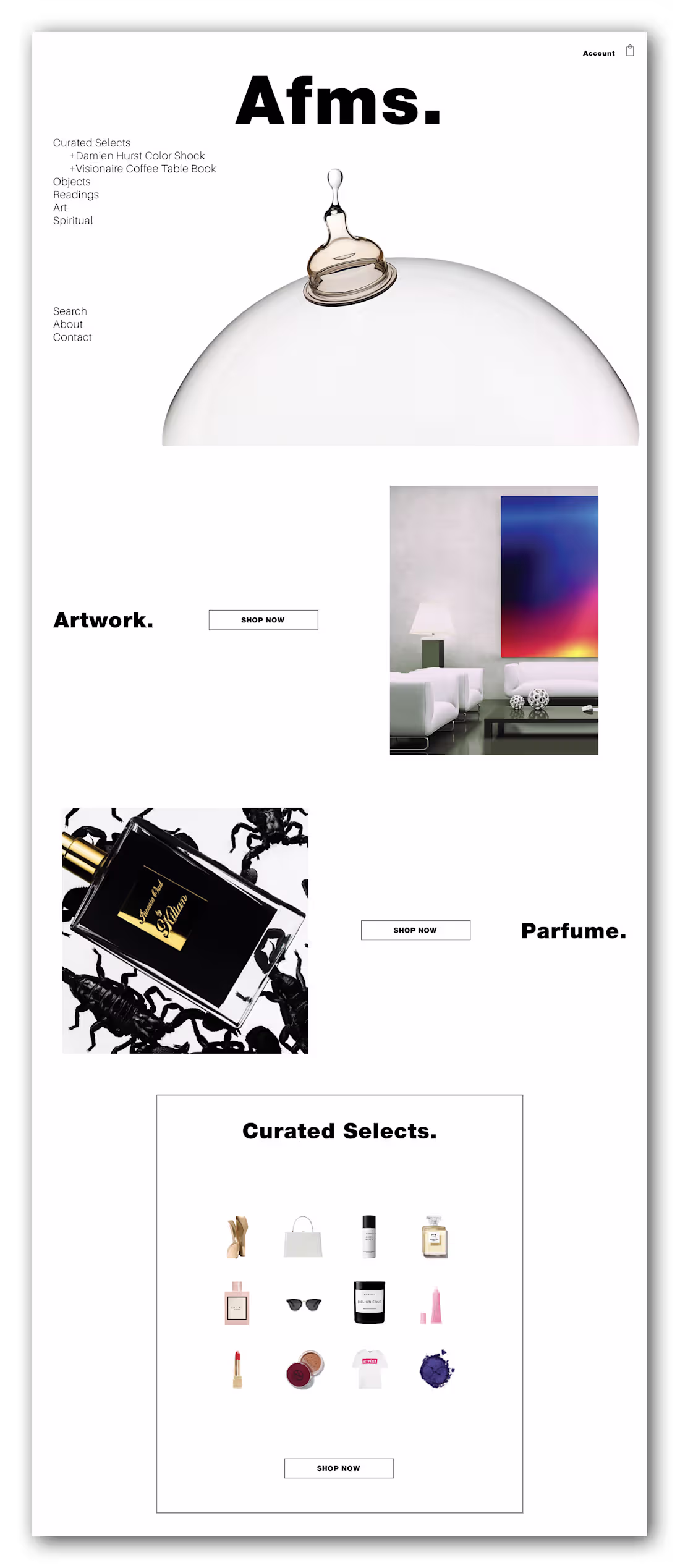 Cover image for Afms. Online Content and Commerce Site