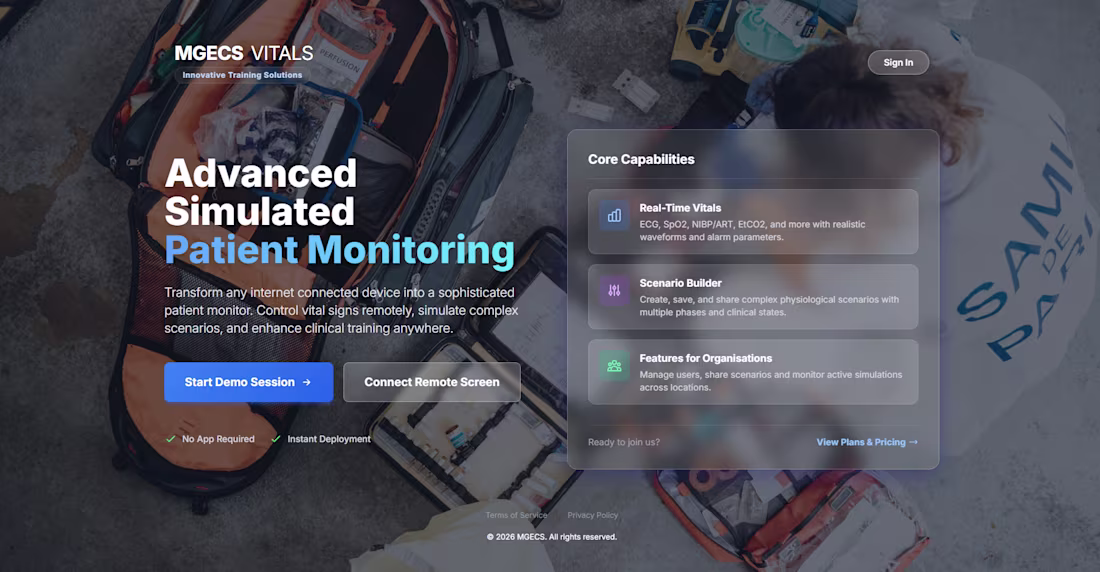 Cover image for A real-time clinical vitals dashboard