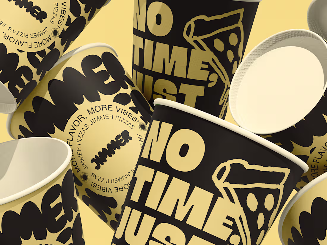Cover image for Designing the visual identity for Jimmer Pizzas, straight fr...